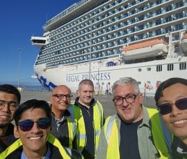 Decarbonising the Maritime Industry – Visit to the cruise ship Regal Princess